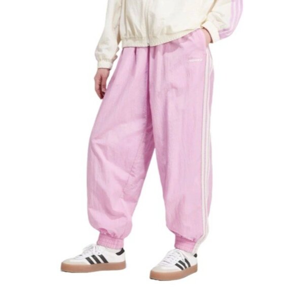 ADIDAS ORIGINALS 80'S Retro Lilac Purple FLEECE TRACK PANTS NWT Large - Picture 1 of 5